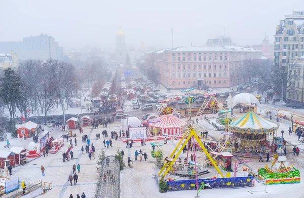 The view from bell tower of St Michael 's Cathedral on Amusement — стоковое фото