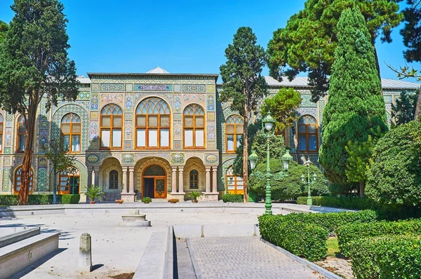 Besuch des Golestan Komplexes in Teheran — Stockfoto