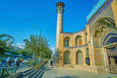 Tahran'da Sepahsalar Camii minaresi
