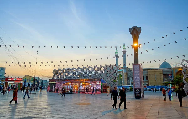 Black Flag w Imam Square Hossein w Teheranie — Zdjęcie stockowe