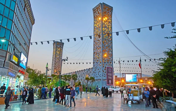 Il quartiere di piazza Imam Hossein, Teheran — Foto Stock