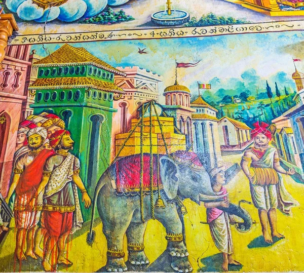 Fresker i Bogoda tempel, Sri Lanka — Stockfoto