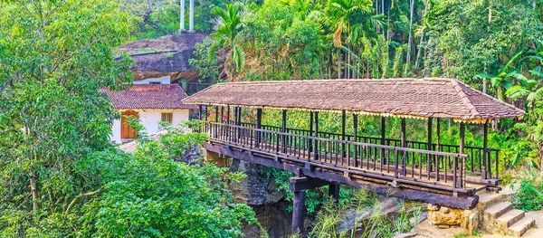 Panorama z Bogoda drewniany most, Sri Lanka — Zdjęcie stockowe