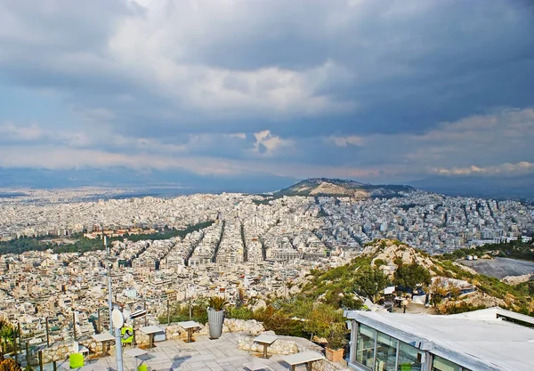 Restaurante en la cima del Monte Lycabettus, Atenas —  Fotos de Stock