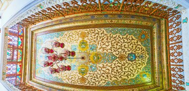 Qavam House, Şiraz, Iran boyalı dekorlar