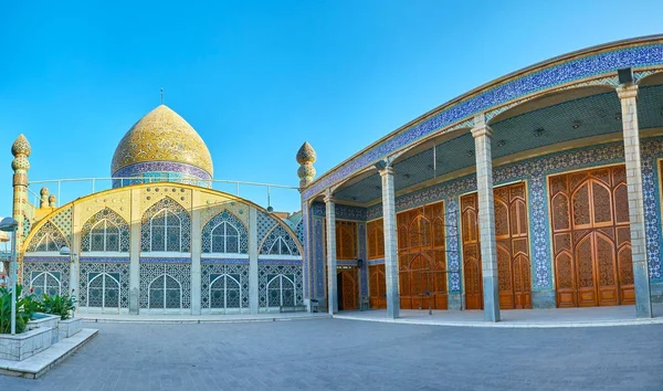 Panoráma-Hazayer mecset Yazd városában — Stock Fotó