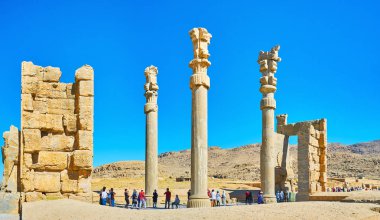 Bütün Milletler Gate Persepolis, Iran Panoraması
