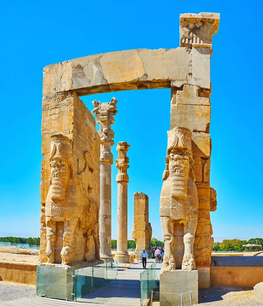 Puerta de todas las naciones en Persépolis, Irán — Foto de Stock