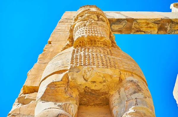 Pasando por estatua gigante, Persépolis, Irán — Foto de Stock