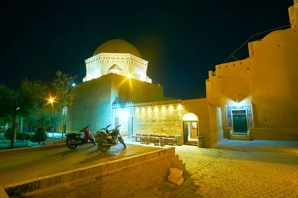 Il vecchio Yazd nella notte — Foto Stock