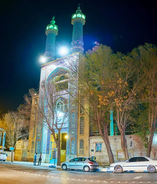 Das Eingangsportal zur Hazayer-Moschee in Yazd — Stockfoto