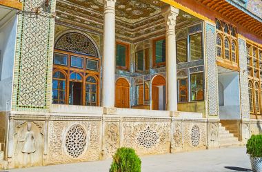 Yaz terası, Qavam House, Şiraz, Iran