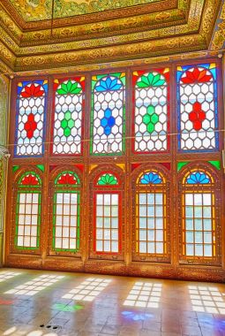 Qavam evde, Şiraz, Iran vitray pencereler