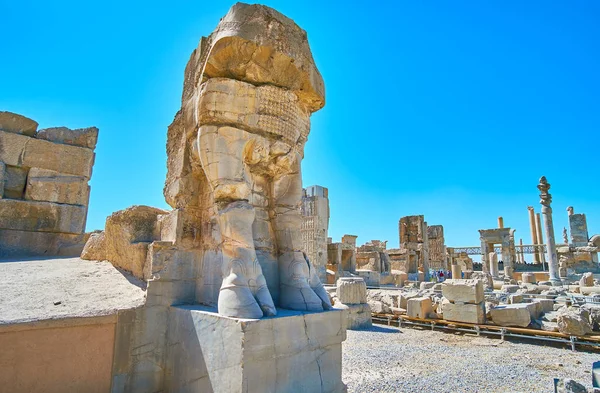 Las estatuas en Persépolis, Irán — Foto de Stock