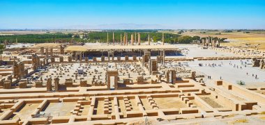 Persepolis, İran'ın havadan görünümü