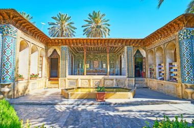 Farsça mansion, Şiraz, Iran güzelliği