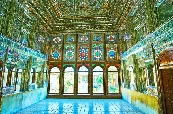 Shiraz Iran Oktober 2017 Den Fantastisk Interiören Spegel Hall Zinat — Stockfoto