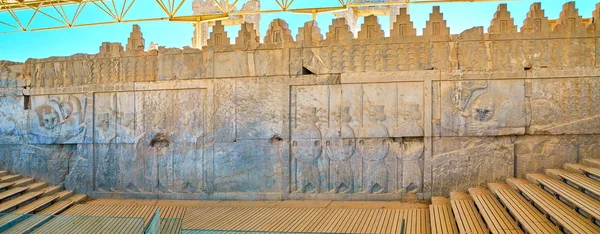 Doğu merdivenleri Apadana palace, Persepolis, Iran Panoraması