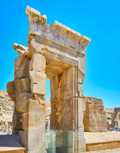 Überreste eines Steintores, Persepolis, Iran — Stockfoto
