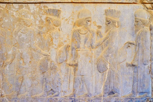 Antika reliefer i Persepolis, Iran — Stockfoto