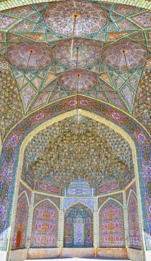 Caminin dekorasyon, Şiraz, Iran