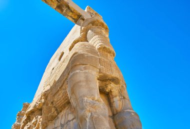 Xerxes oyma Gate Persepolis, İran'ın