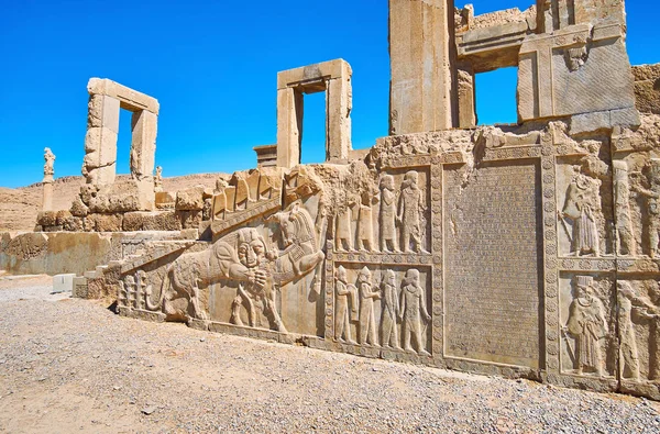 Arte antiguo en Persépolis, Irán — Foto de Stock