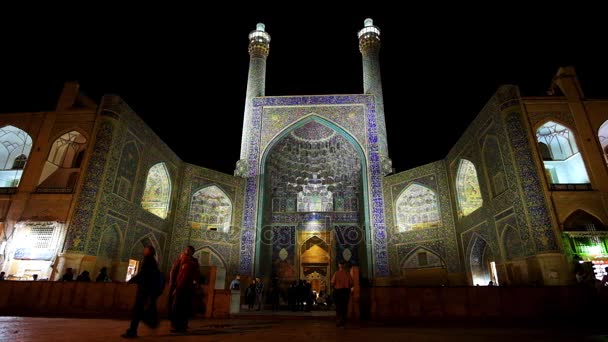 Isfahan Iran October 2017 Portal Iwan Shah Mosque Royal Imam — Stock Video