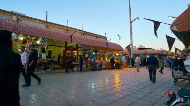 Kerman Iran October 2017 Ganjali Khan Bazaar Central Food Market — Stock Video
