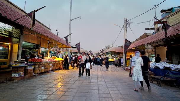 Kerman Irão Outubro 2017 Noite Momento Perfeito Para Visitar Ganjali — Vídeo de Stock