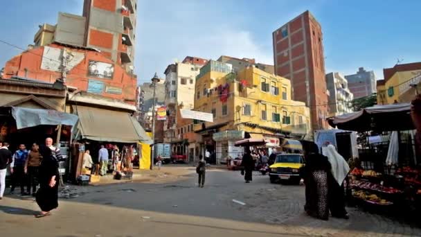 Alexandria Egipto Diciembre 2017 Los Barrios Marginales Del Barrio Karmouz — Vídeos de Stock