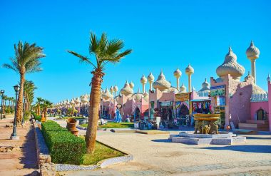 Discover markets of Sharm El Sheikh, Egypt clipart