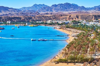 Sahil hattı El Maya Bay, Sharm El Sheikh, Mısır