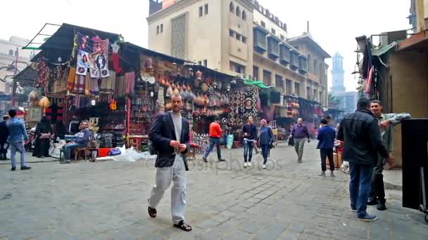 Cairo Egipto Diciembre 2017 Khan Khalili Bazar Uno Los Lugares — Vídeos de Stock