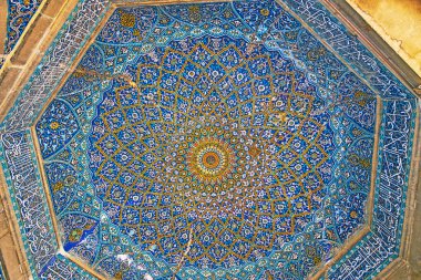 Madraseh mavi kubbe-siz Khan, Şiraz, Iran