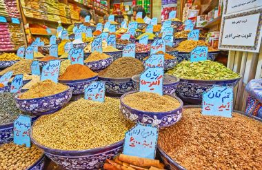 Vakil çarşı, Şiraz, Iran baharat durak