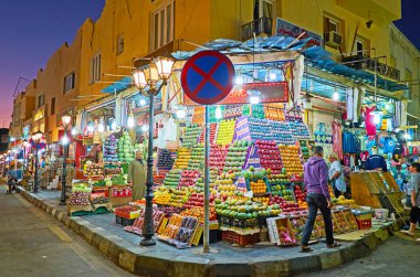 Meyve mağaza içinde Sharm El Sheikh, Mısır