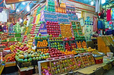 Meyve showcas depolamak, Sharm El Sheikh, Mısır