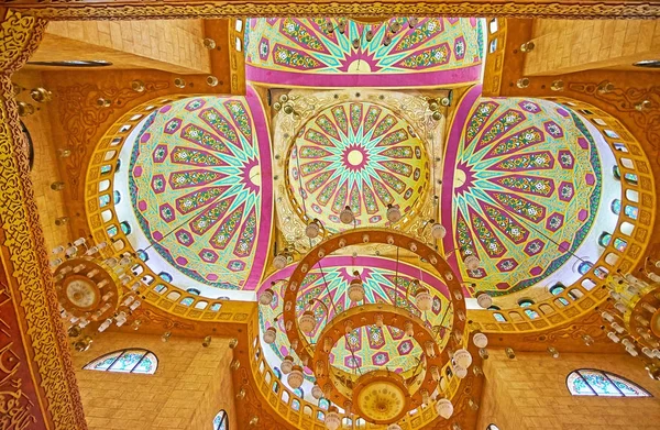 埃及沙姆沙伊赫 Al "清真寺的复杂圆顶 — 图库照片