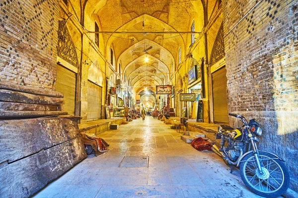Siráz, Irán, bazár. Vásárhelyi történelmi. — Stock Fotó
