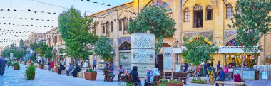 Street, Şiraz, Iran yürüyüş Zand Panoraması