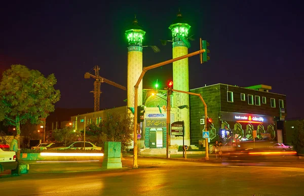Widok wieczór Ardekaniha Meczet w Sziraz, Iran — Zdjęcie stockowe