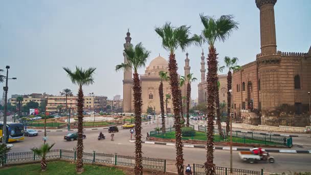 Cairo Egypte Décembre 2017 Vue Sur Place Salah Deen Ses — Video