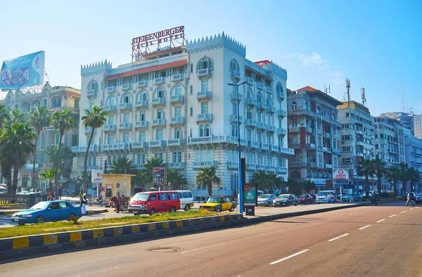 Walk in Alexandria 's old town, Egypt — стоковое фото