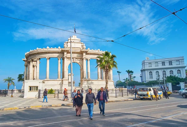 İskenderiye, Mısır'daki meçhul asker Meydanı — Stok fotoğraf