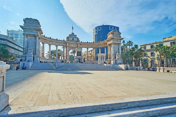 Площадь Эль-Гонди Эль-Магул, Александрия, Египет — стоковое фото
