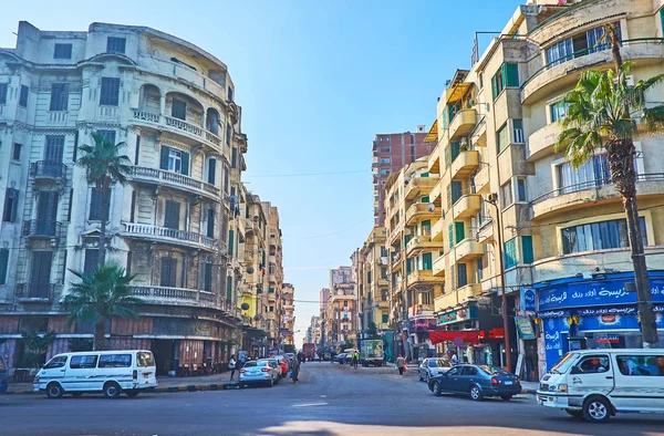 Архитектура прибрежных районов Александрии, Египет — стоковое фото