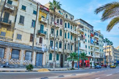 İskenderiye, Mısır'da yürümek