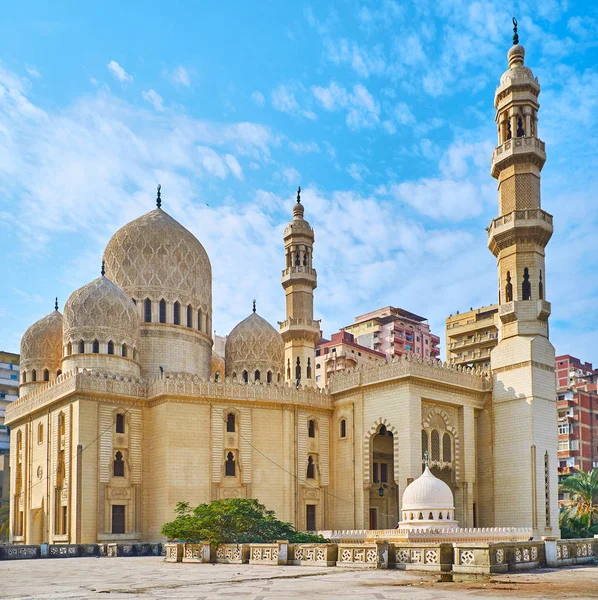 De Sidi Yaqut al-Arshi moskee in Alexandrië, Egypte — Stockfoto