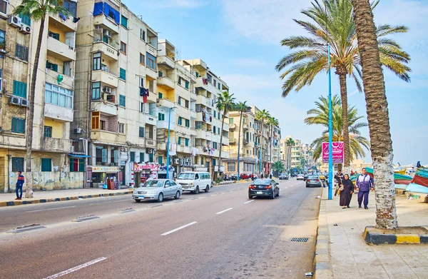 Inkvarterar av Alexandria, Egypten — Stockfoto
